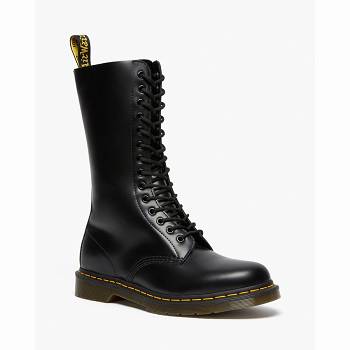 Dr Martens 1914 Smooth Kožené Tall - Cierne Cizmy Panske, DR0057